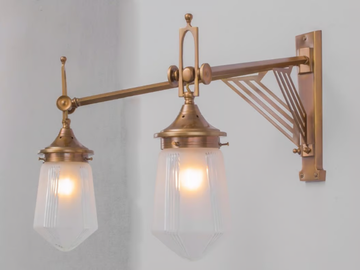 PRAGUE VII - Handmade brass wall lamp by Patinas Lighting - view 3